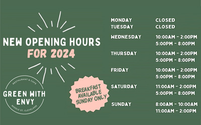 'Green With Envy' Trading Hours
