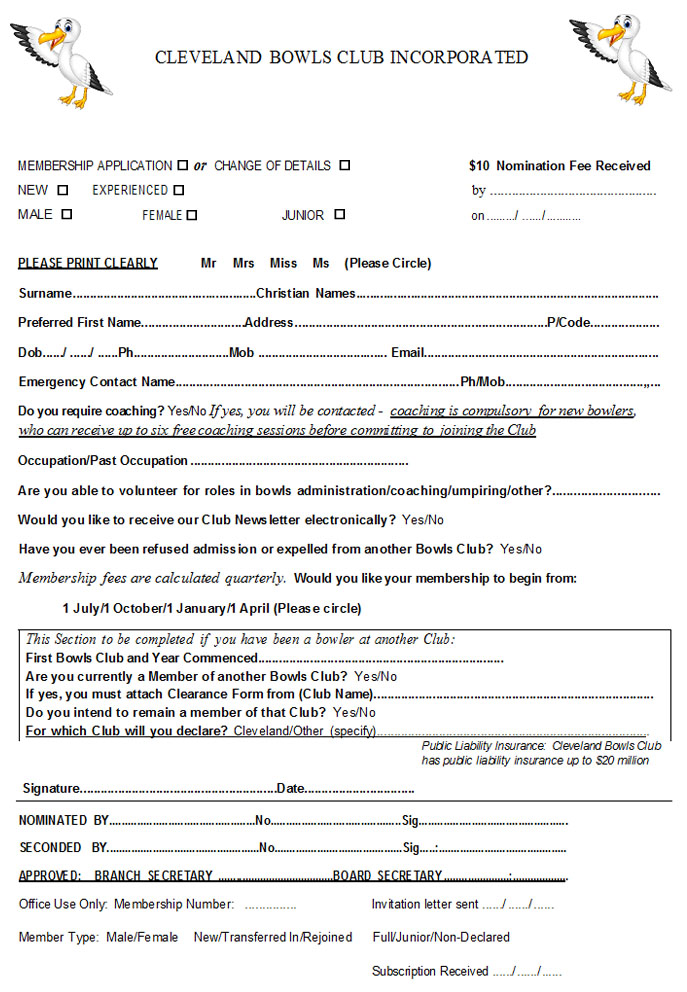 Membership Application