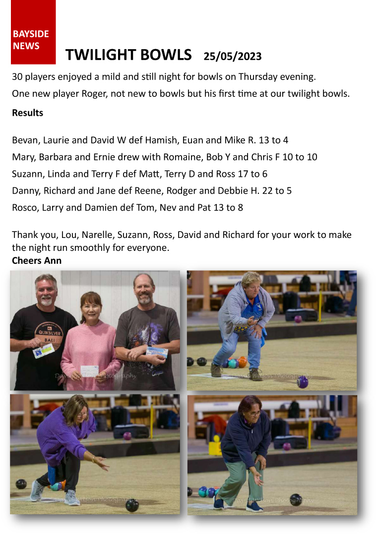 Twilight Bowls May 2023 Photos